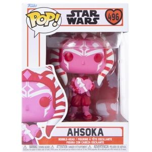 NIB Funko POP! Limited Edition Valentine’s Day Star Wars Mandalorian Ashoka 496